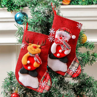 Christmas Tree Ornaments Christmas Stockings ( Set of 4 ) - 0