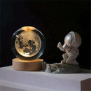 3D Crystal Ball Nightlight Decolamp Solar System Model Decor Science Astronomy Universe Cool Desk Present Space Gifts Decor,-1