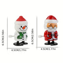 Cute Twistable Spring Santa & Snowman Set - Battery-Free Walking Toys, Perfect for Party Gifts- ( SET OF 6)-4