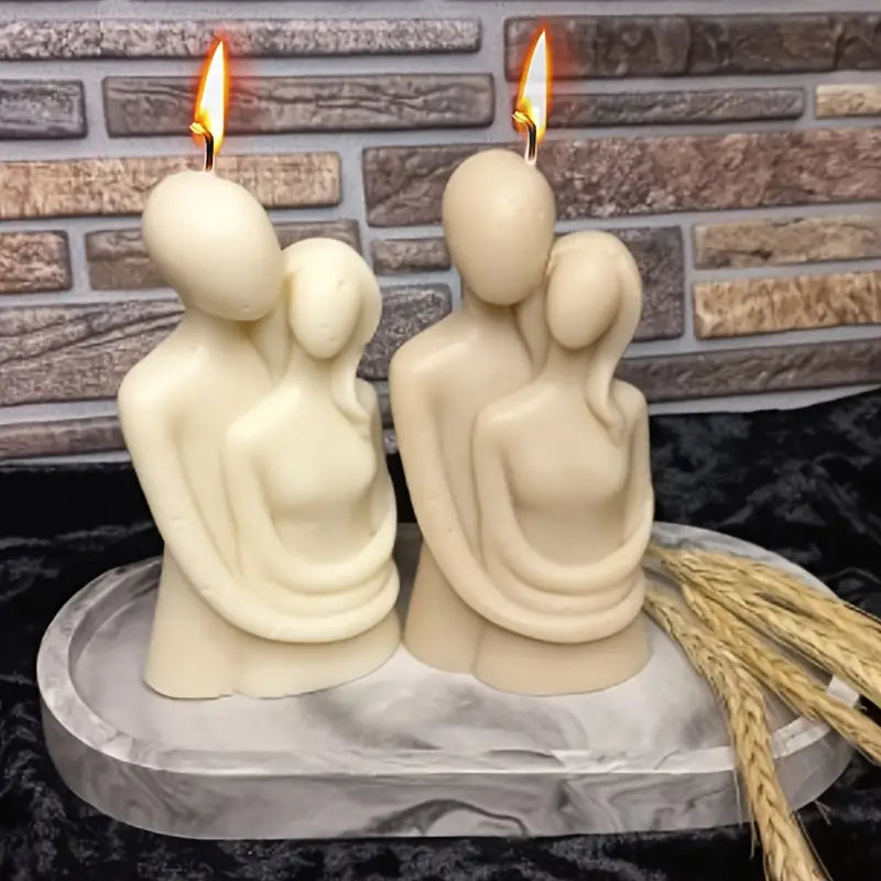 Hugging Couple Candle  ( PACK OF 2 ) - 0