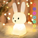 Cute Silicone Bunny Night Light-1