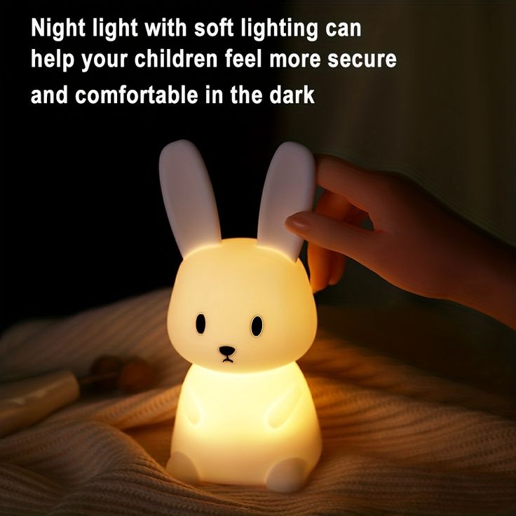 Cute Silicone Bunny Night Light