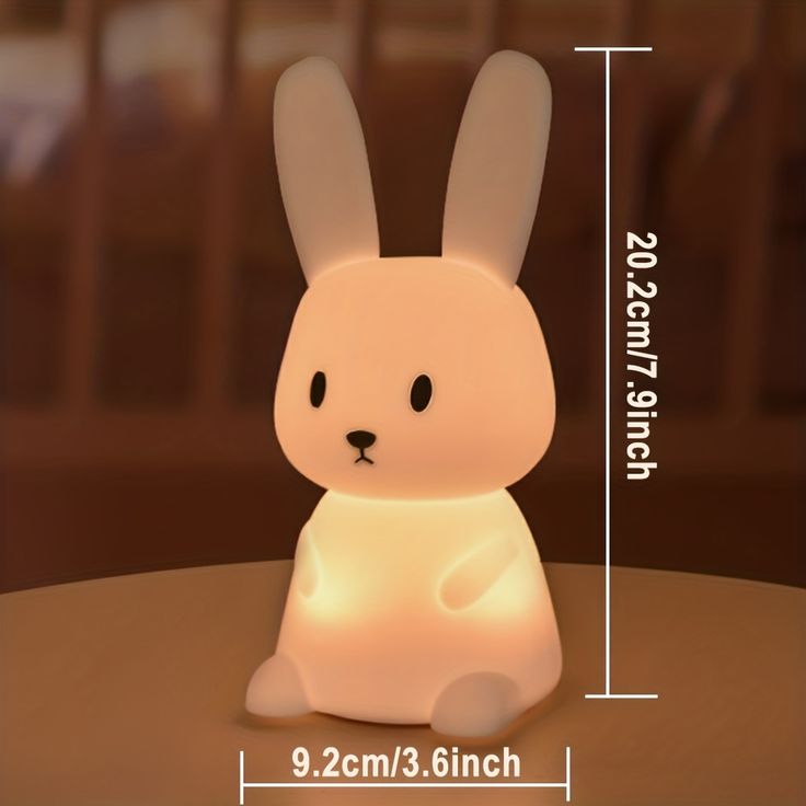 Cute Silicone Bunny Night Light