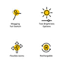 Cute Puppy Shape Lamp Animal LED Night Light Adjustable Brightness & Children's Eye Care Night light-10