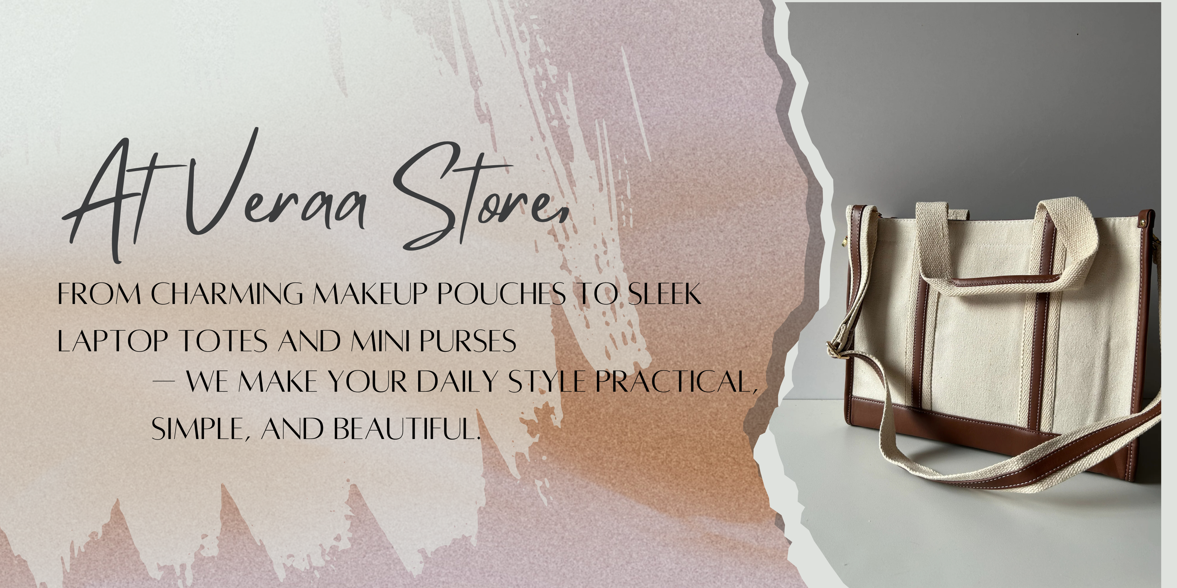 Brown gradient brush fashion banner landscape 1