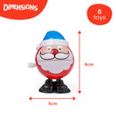 Cute Twistable Spring Santa & Snowman Set - Battery-Free Walking Toys, Perfect for Party Gifts- ( SET OF 6)-3