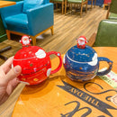 Creative Cartoon Santa Claus Ceramic Coffee Mug (Any One)-2