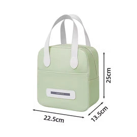 Compact Insulated Lunch Bag – Reusable Lunch Tote with Top Handles, Lightweight Thermal Lunch Purse for Work, Office, Picnic & Travel - 0