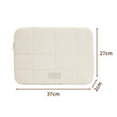 Padded Quilted Laptop Sleeve – Lightweight Protective Laptop Bag with Zipper Closure-2
