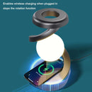 Rotating Wireless RGB Floating Moon Lamp-8