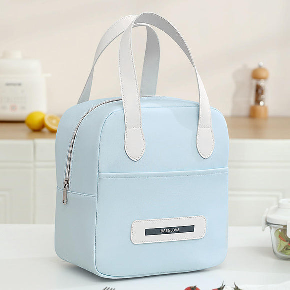 Compact Insulated Lunch Bag – Reusable Lunch Tote with Top Handles, Lightweight Thermal Lunch Purse for Work, Office, Picnic & Travel