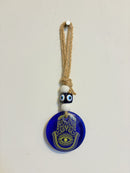 Blue Evil Eye Hamsa Wall Hanging for Protection and Decor-1
