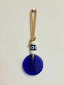 Blue Evil Eye Hamsa Wall Hanging for Protection and Decor-2