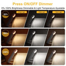 Rechargeable Book Reading Light | Brightness and Temperature Adjustable-5