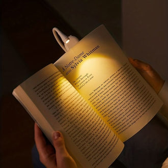 Reading Light Book Lamp for Bed, Book Reading Lover Gifts for Women Men, Clip on LED Book Light Rechargeable USB Portable 3 Color Temperatures Stepless Dimming Light . - 0