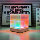 3D Art Cube Acrylic lamp, Decorative Table Lamp, Colour Changing Touch Lamp-1