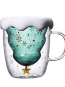 Christmas Wish Glass Cup Cute Coffee Mug Cartoon Christmas-5