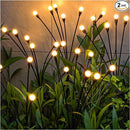 Solar Powered Firefly Lights  Outdoor Solar Firefly Garden Light Waterproof Decorative Solar Lights for Pathway Decoration Warm-2