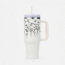Personalized FleurFlow™ Tumbler with Straw & Lid-5