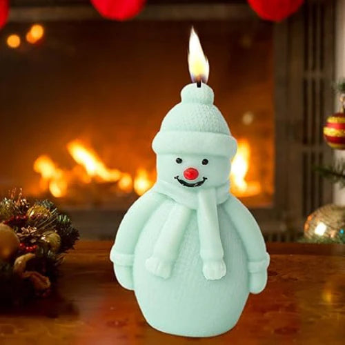 Snowman candle for christmas gifts -pack of 3