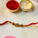 Serene Spirit Om Rudraksha Rakhi-2