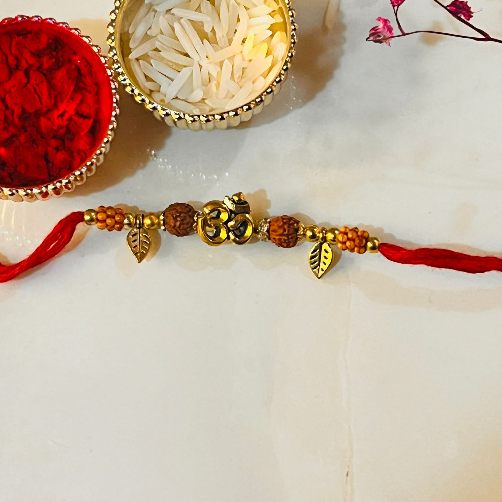 SERENE SPIRIT OM RUDRAKSHA RAKHI