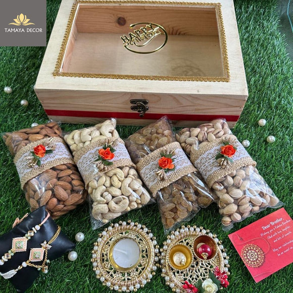 Rakhi Gift Hamper for Bhai bhabhi, couple rakhi Hamper