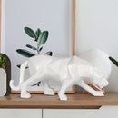 Decorative Black Jaguar Panther Statue Showpiece Leopard Resin Animal Sculpture Decorative Showpiece-5