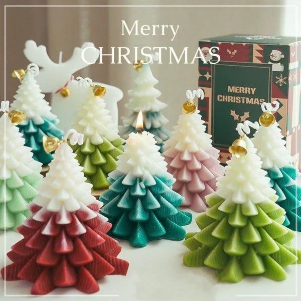 3D Christmas Tree Candle | Set of 3