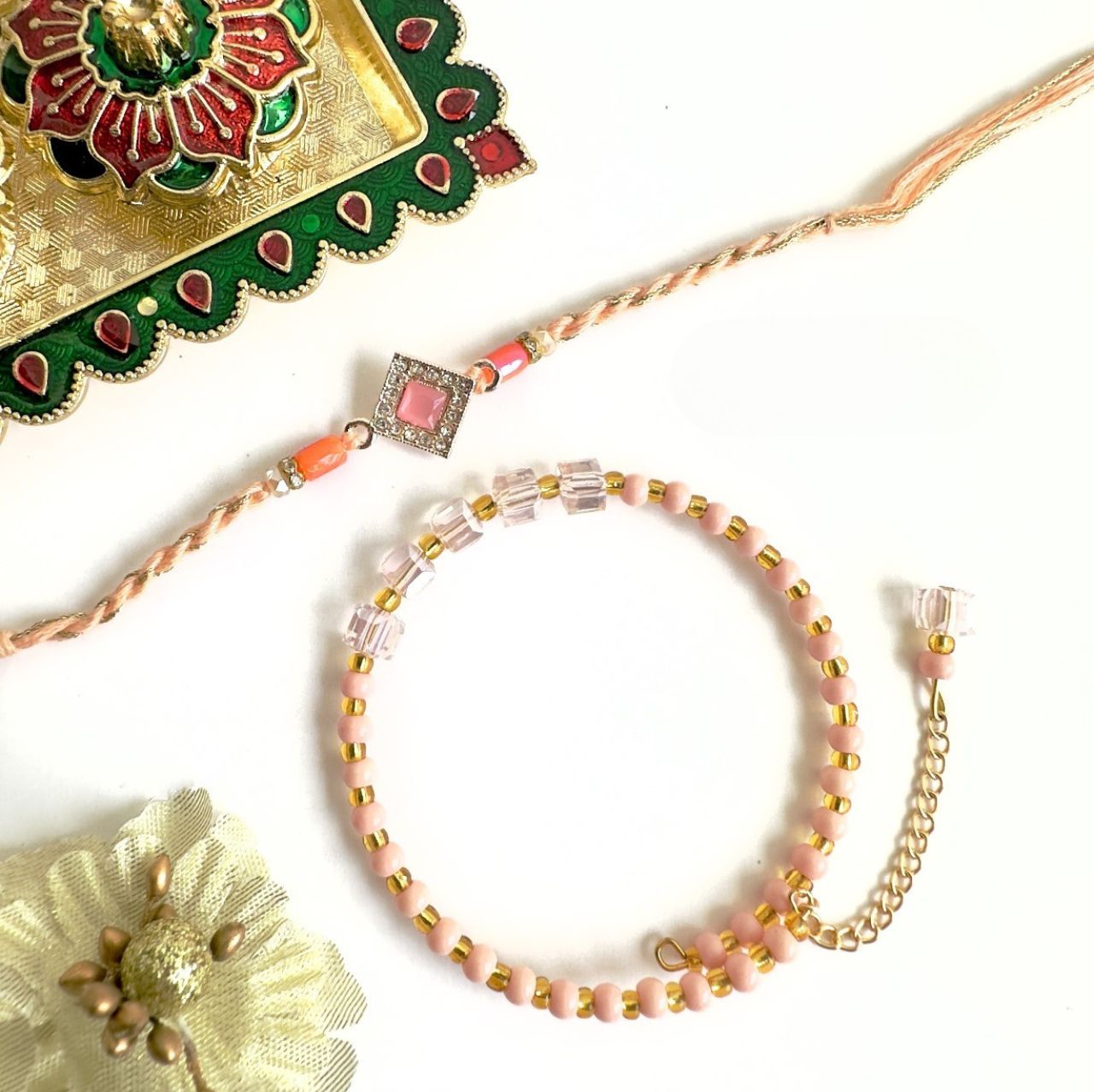 Pearl Rakhi – Grace Woven in Every Thread