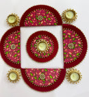 Luxury Lotus Motif Tealight Rangoli Set-2