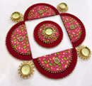 Luxury Lotus Motif Tealight Rangoli Set-4