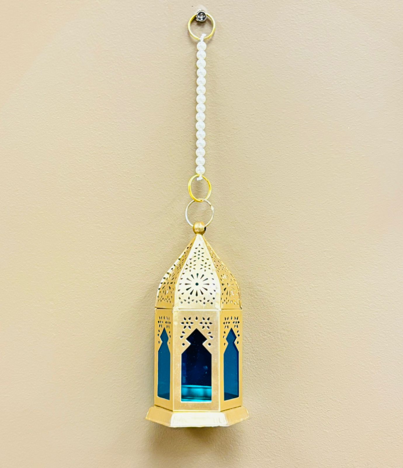 Moroccan-Style Hanging Lanterns Set of 4