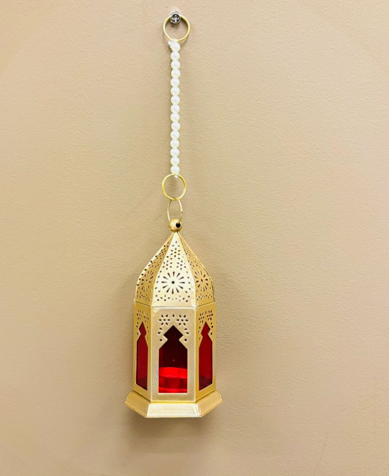 Moroccan-Style Hanging Lanterns Set of 4