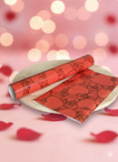 Romantic Hearts & Roses Gift Wrapping Paper Set (Pack of 3)-1