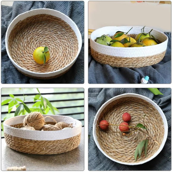 Handwoven Natural Jute Multipurpose Basket