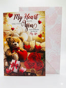 My Heart Beats Only for You – Romantic Love Greeting Card with Envelope-1