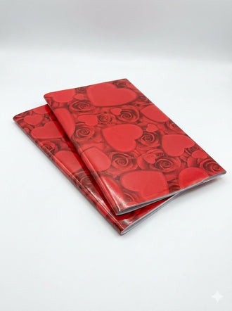 Romantic Hearts & Roses Gift Wrapping Paper Set (Pack of 3) - 0