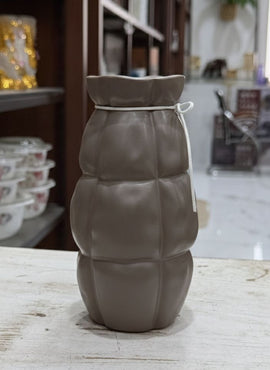Ripple Texture Ceramic Vase – Modern Matte Finish (Multiple Color Variants) - 0