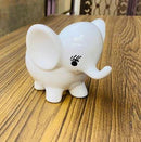 White Baby Elephant Ceramic Pot-3
