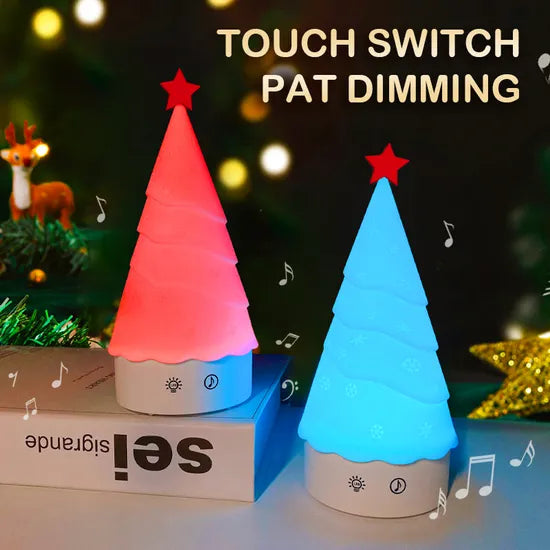 Christmas Tree Touch Sensor Light 7 Color Kawaii Christmas Lamp - 0