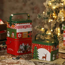 Santa Claus Christmas Candy Box with Handle Cookies Biscuit Case for Candy Cookies Gifts (PACK OF 1)-9
