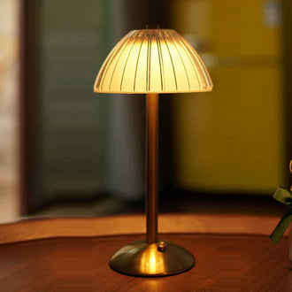 Crystal Brass Base Rechargeable Table Lamp - 0