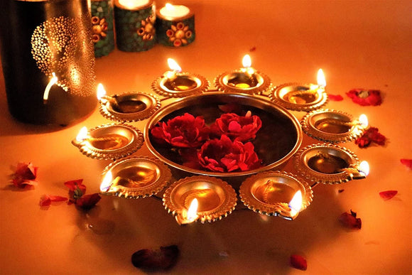 Diya Shape Decorative Urli Bowl