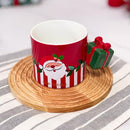 Christmas Themed Mug With Gift Box Handle - Assorted - Single Piece-6