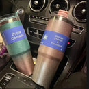 Stainless Steel Water Bottle 30oz, Diamond Painted Coffee Beer Mug, Straw Lid, Leakproof, Travel, Fitness, Sports-9