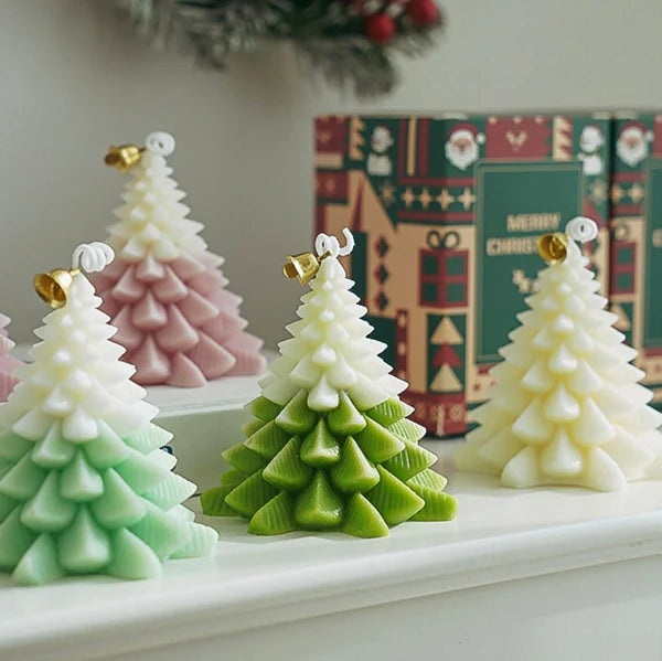 3D Christmas Tree Candle | Set of 3 - 0