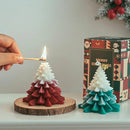 3D Christmas Tree Candle | Set of 3-8