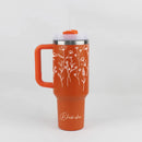 Personalized FleurFlow™ Tumbler with Straw & Lid-14