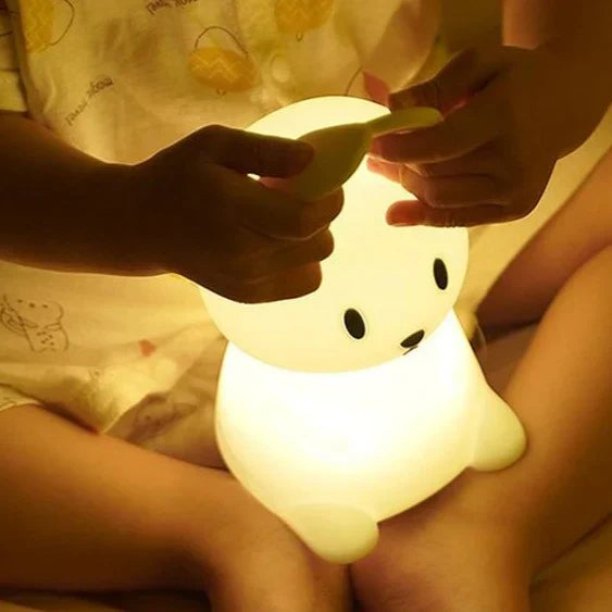 Cute Silicone Bunny Night Light - 0